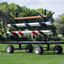 Dalman Jump Co.'s horse jump wagon for jump transportation