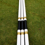 Gold, Black and White Striped Jump Poles