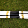 Gold, Black and White Striped Jump Poles