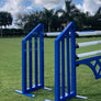 Aluminum Picket Standards from Dalman Jump Co. in blue