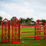 powder-coated aluminum Aluminum Cathedral Standards from Dalman Jump Co.