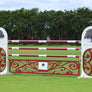 Ornate logo gate from Dalman Jump Co.