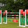 Tulip themed horse jump by Dalman Jump Co.
