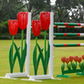 Tulip themed horse jump by Dalman Jump Co.