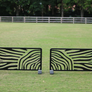 Zebra cutout jump fillers from Dalman Jump Co. — black