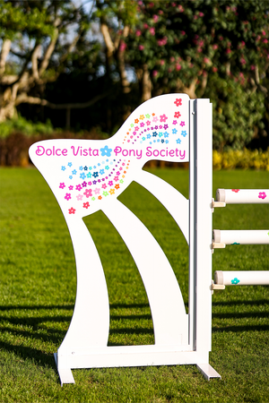 Barn Logo Jump Standards - Dolce Vista Pony Society