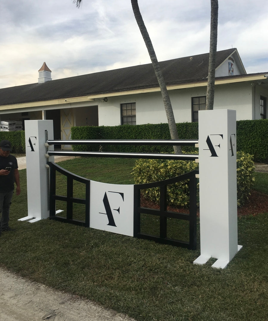 Equitation Logo Horse Jump