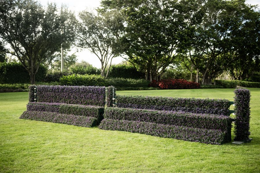 Lavender Fields Derby Fence by Dalman Jump Co.