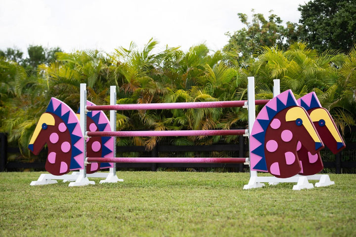 Abstract Horse Head Jump Standards