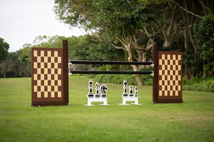 Chess board horse jump