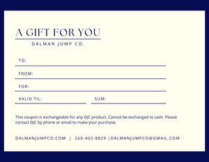 Dalman Jump Co gift card