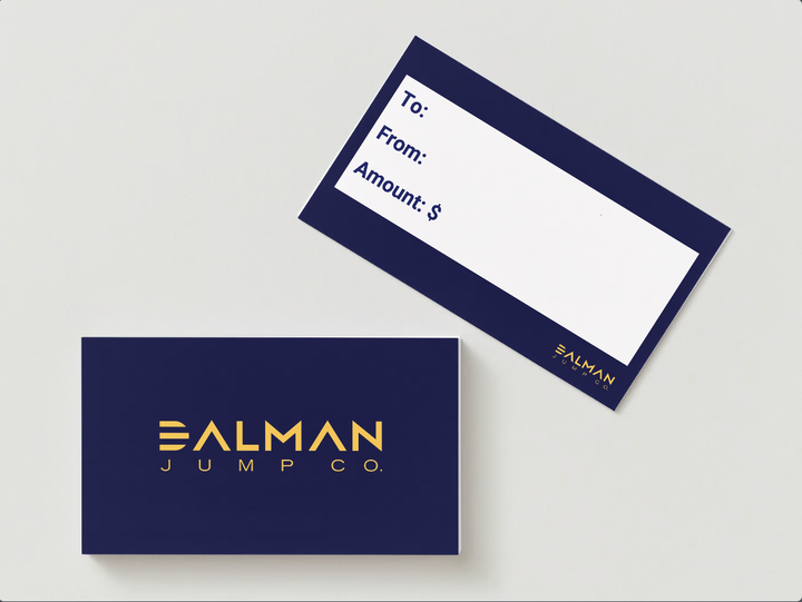 Gift card for dalman jump co