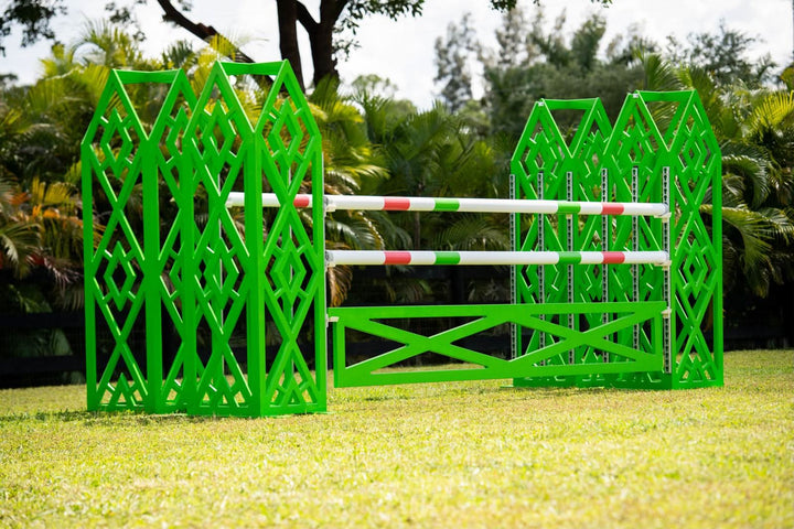 Green Diamond Pillars Jump Standards