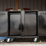 tack locker with bridle racks