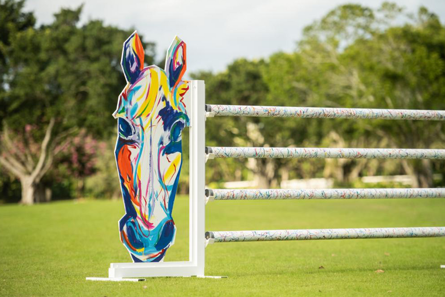Pop Art Horse Standards (Designer Series) with Graffiti Poles