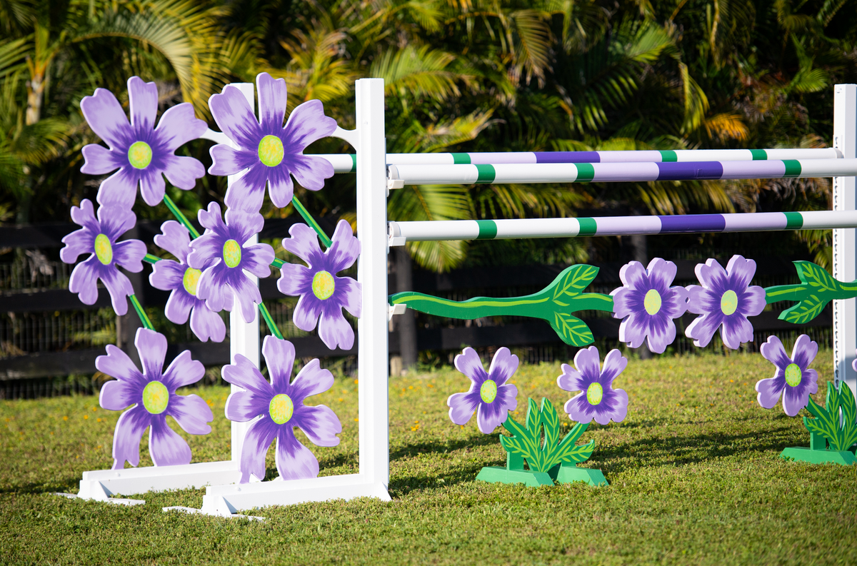 Purple Passion Flower Horse Jump Standards – Dalman Jump Co