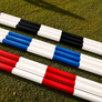 Schooling Jumper Striped Jump Poles