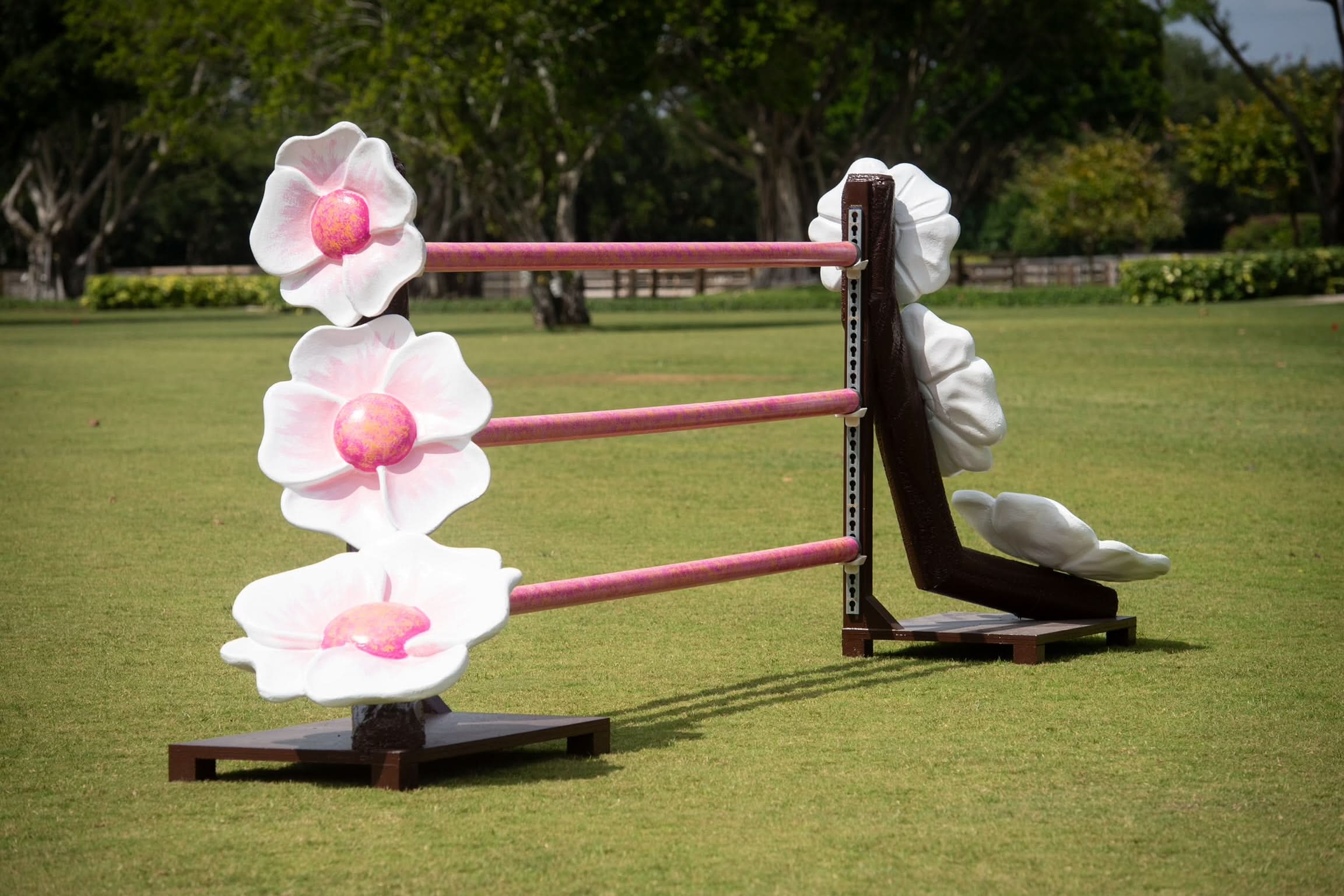 3D Cherry Blossoms Horse Jump
