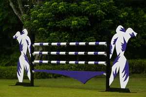HENRI designer horse jump standards from Dalman Jump Co.