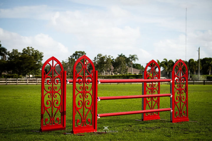 powder-coated aluminum Aluminum Cathedral Standards from Dalman Jump Co.