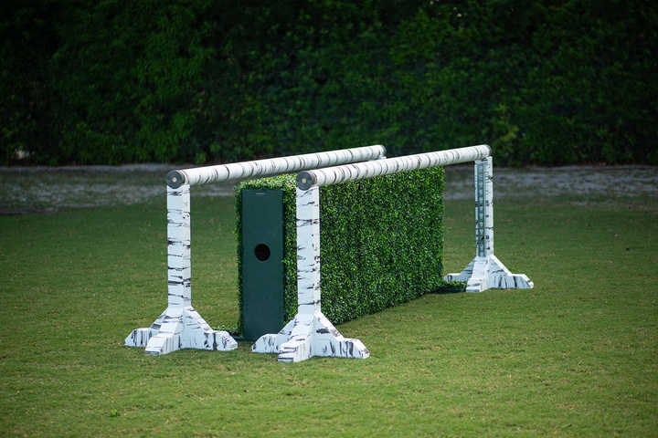 Birch Equitation jump with turf box