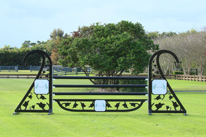 black Ivy jumoper gate with personalized logo