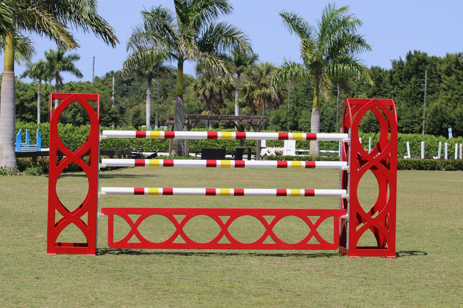 Horse Show Jump by Dalman Jump Co. - Red Pillars