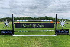 Cutout logo gate from Dalman Jump Co.-- North Star
