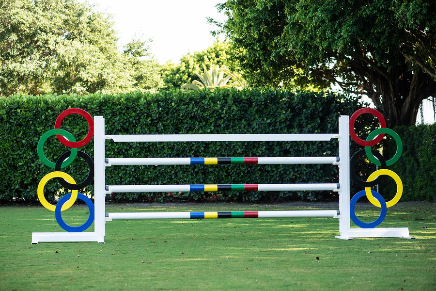 Olympic ring horse jump standards