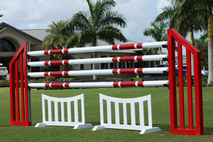 Picket fence jump filler from Dalman Jump Co.