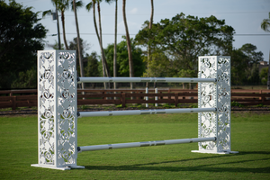 Horse Show Jump by Dalman Jump Co. — Fancy White Pillars