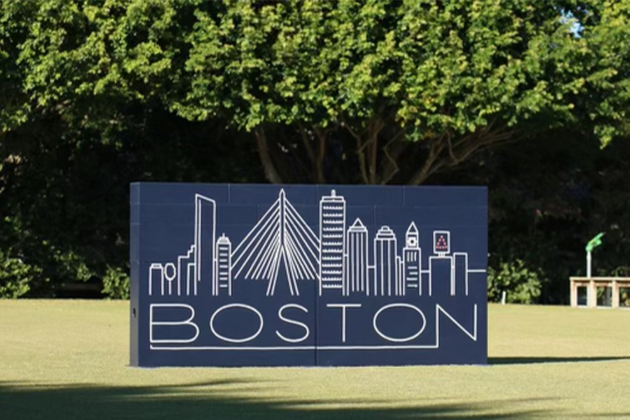 stackable jumper wall, boston-themed