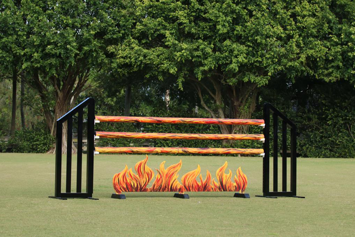 Fire Jump Filler and Poles – Dalman Jump Co