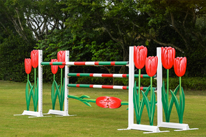Tulip themed horse jump by Dalman Jump Co.