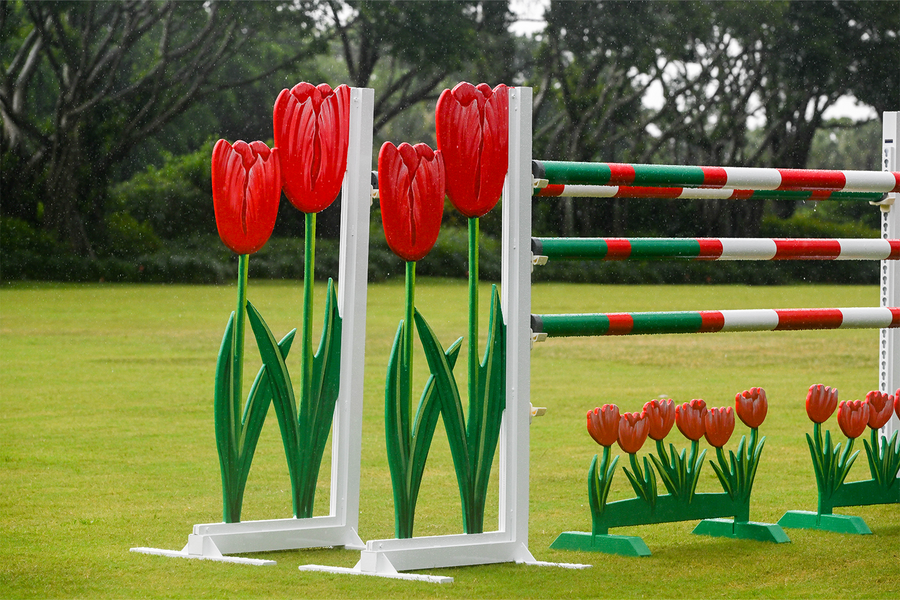 Designer Tulip jump from Dalman Jump Co. (shown with matching filler)