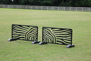 Zebra cutout jump fillers from Dalman Jump Co. — black